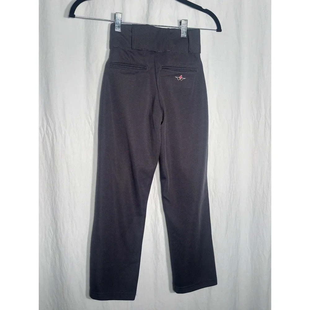 Boys Grey Baseball Pants NEW Alleson Athletic Sz XS‎ Belt Loops Pockets Zip O4